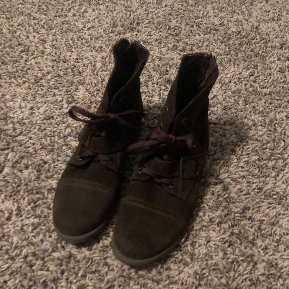 Brown Leather Booties